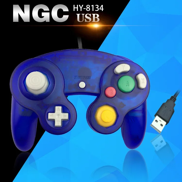 Retro Game Controller Usb - Controle USB com Fio para GameCube,