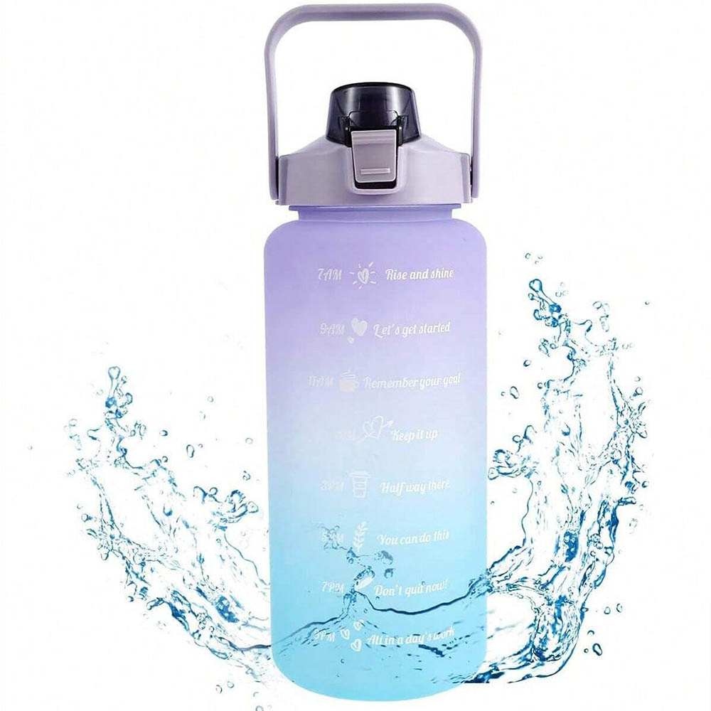 Smart Water Bottle Tracker - Garrafa de água motivacional de 2l,